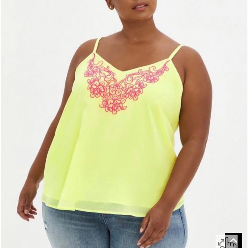 Torrid Neon Tank Top Size 0